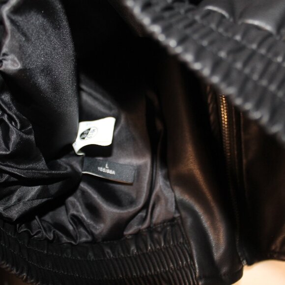 Moto Style Faux Leather Jacket - Picture 9 of 9